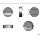 Ecosy+ Wall Mounted Bioethanol Fire Basket / Bio Fireplace 